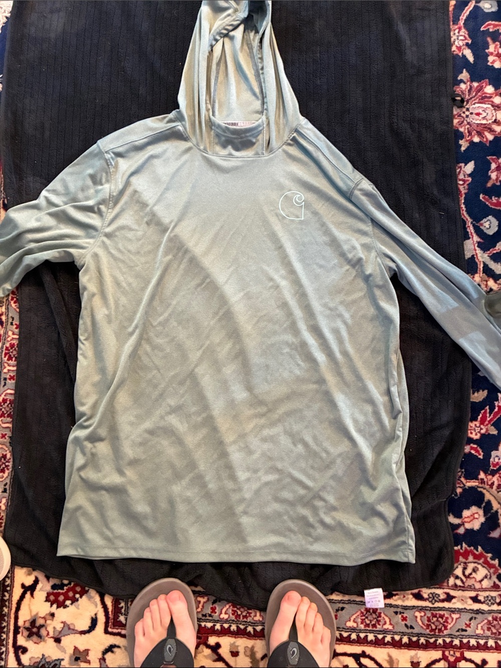 Carhartt Men's Hooded Performance Shirt in Sage